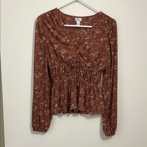 Floral Long Sleeve Top